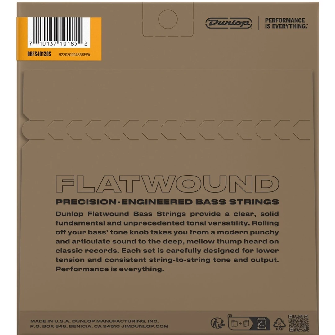 Струны для бас-гитары Dunlop DBFS40120S 40-120