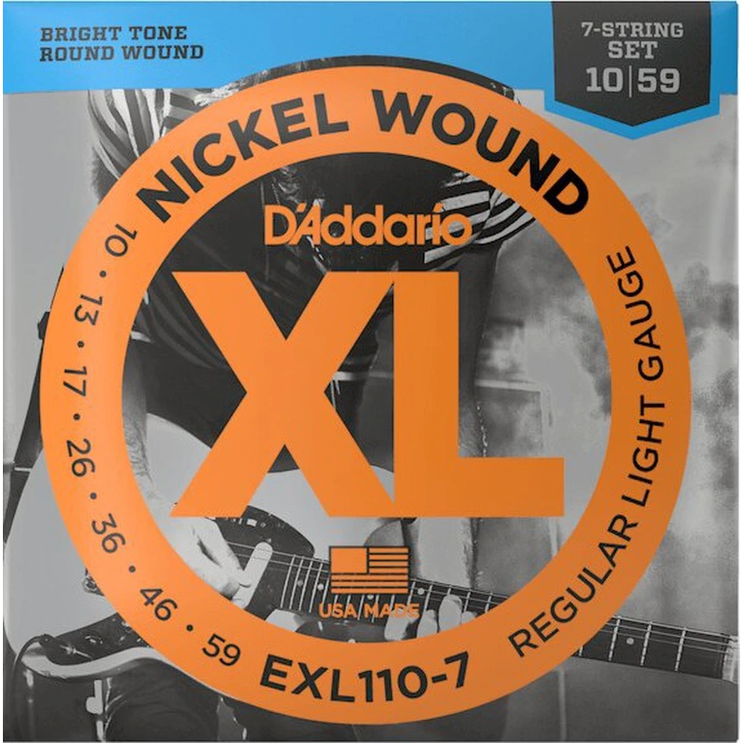Струны для электрогитары D'Addario EXL110-7 10-59