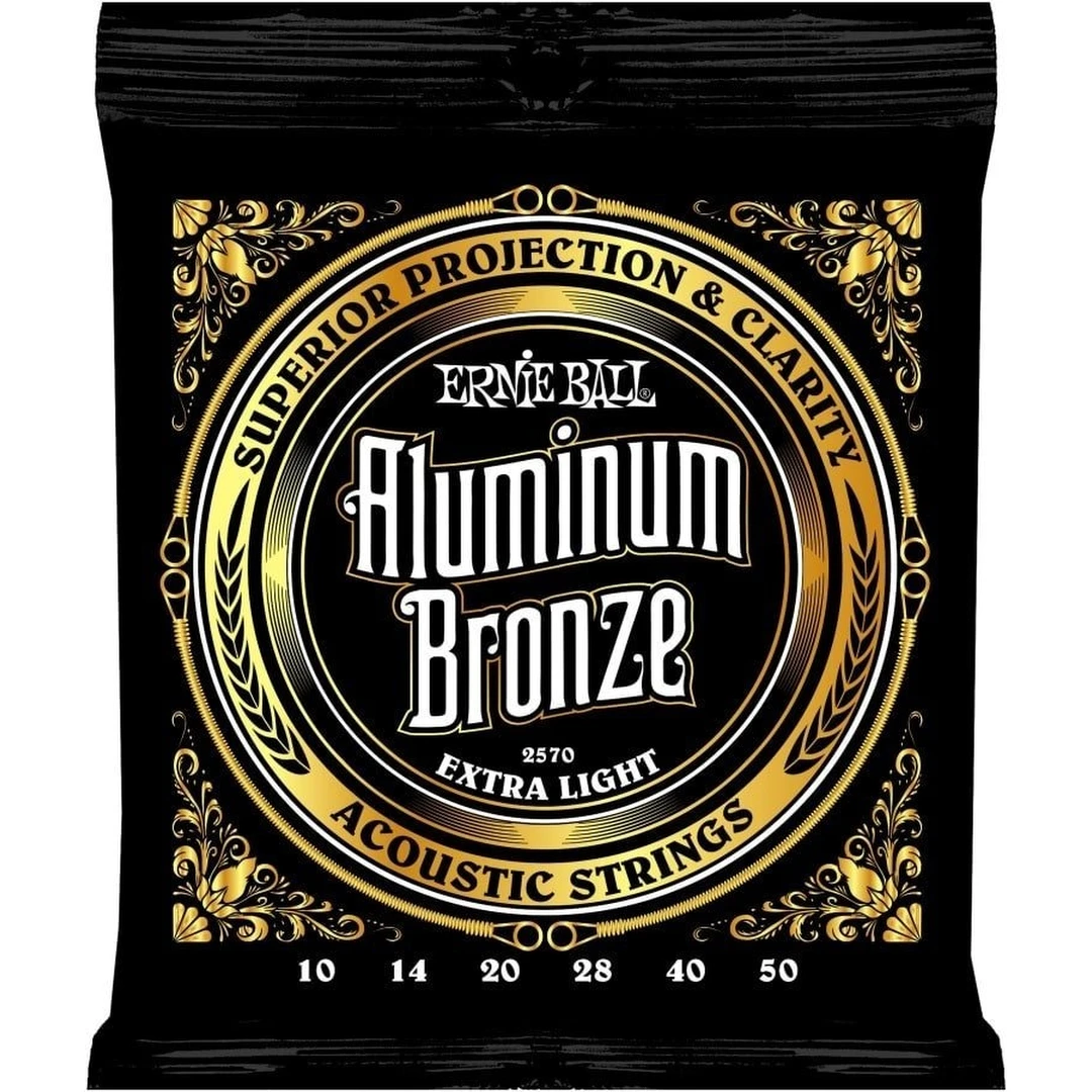 Струны для акустической гитары Ernie Ball 2570 Aluminum Bronze Extra Light 10-50