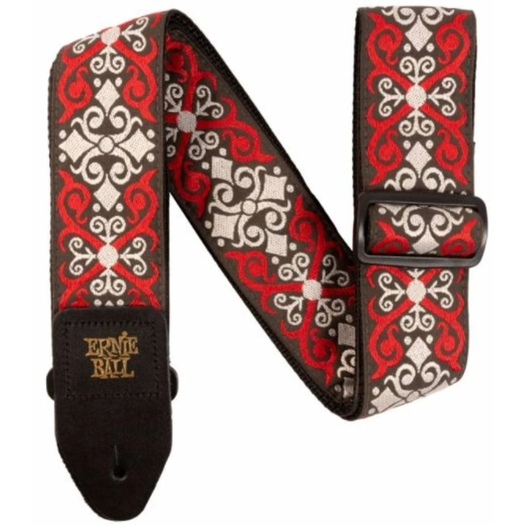Ремень для гитары Ernie Ball Red Trellis Jacquard 4695