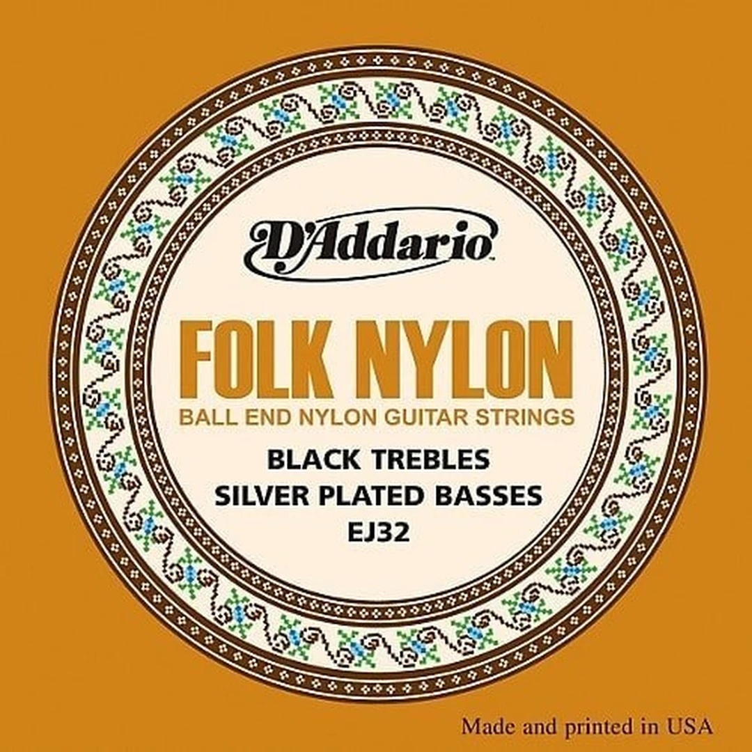 Струны для классической гитары D'Addario EJ32 Black Medium