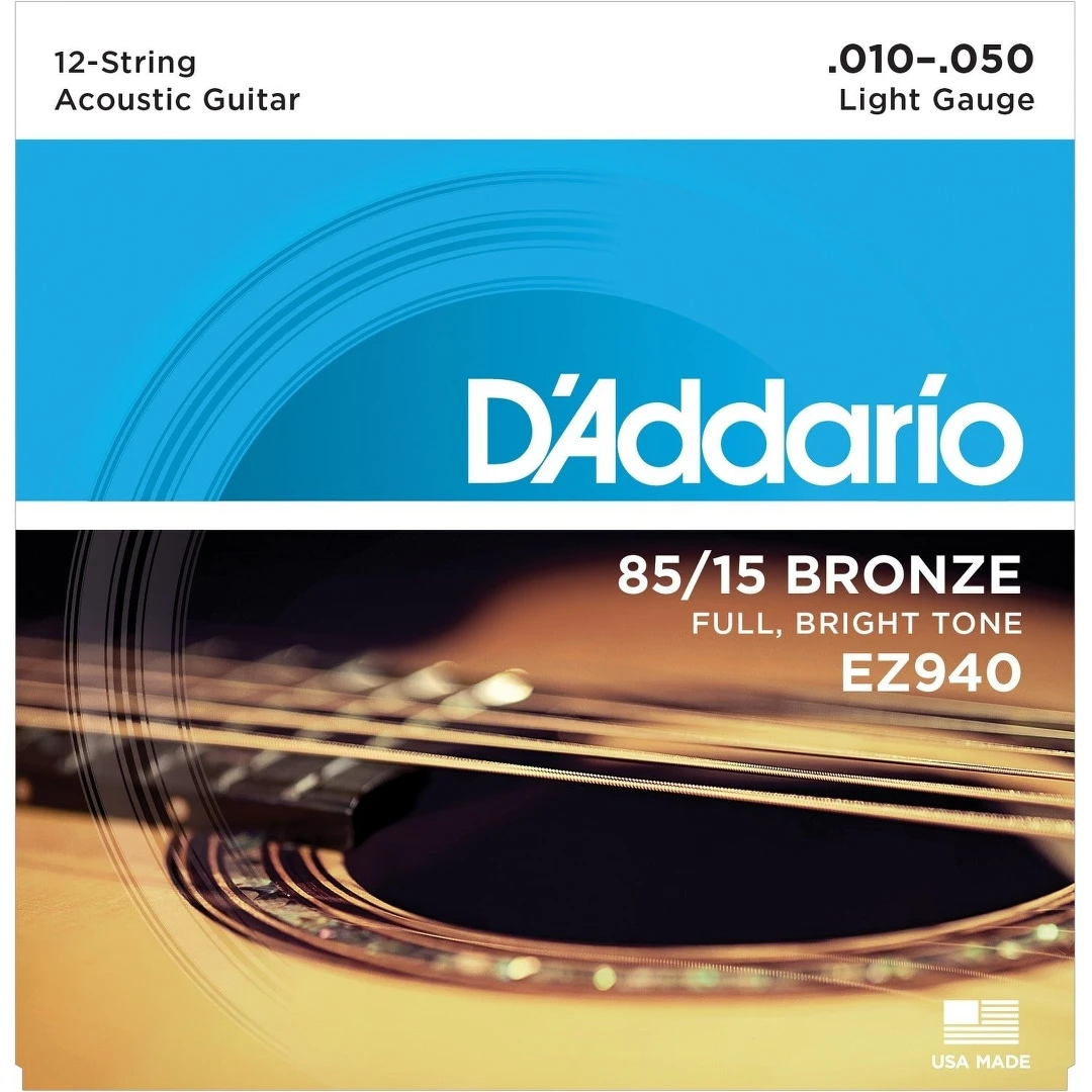 Струны для 12-ти струнной гитары D'Addario EZ940 10-50