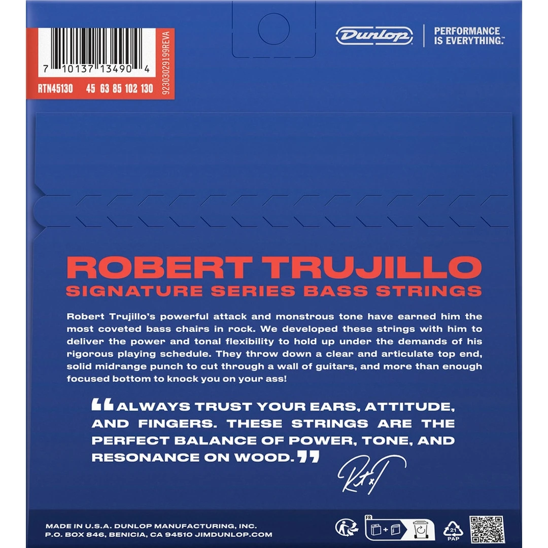 Струны для бас-гитары Dunlop RTN45130 45-130