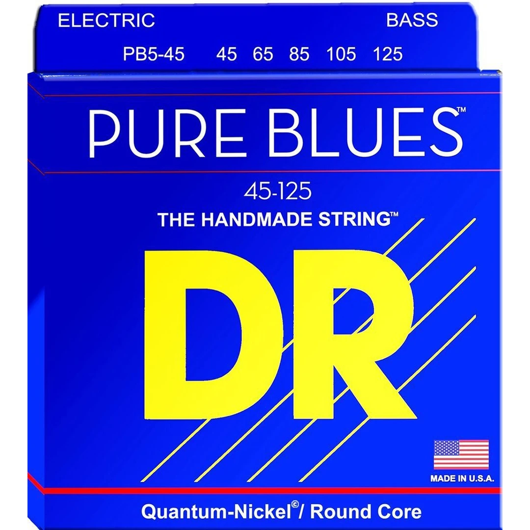 Струны для бас-гитары DR Pure Blues PB5-45 45-125 5-string