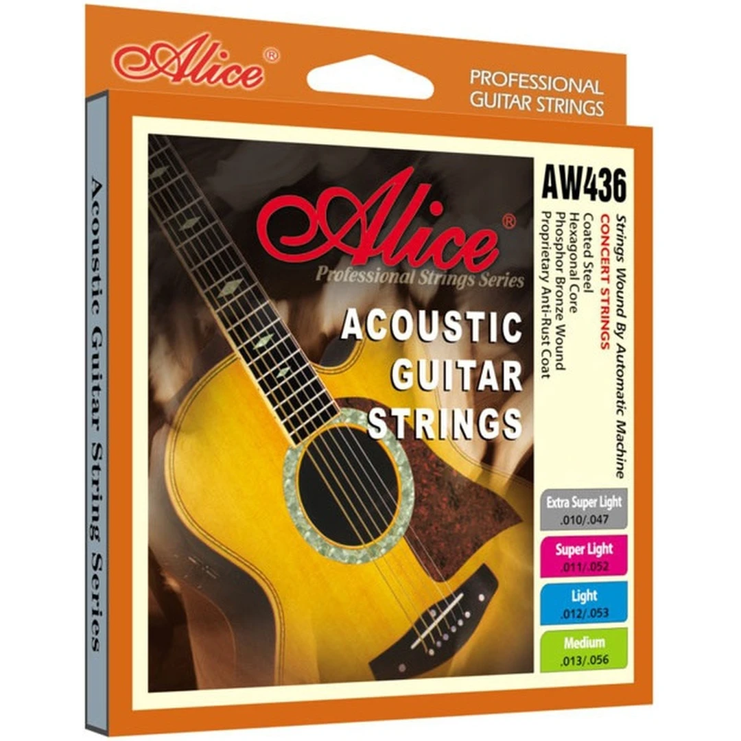 Струны для акустической гитары Alice AW436P-SL 11-52