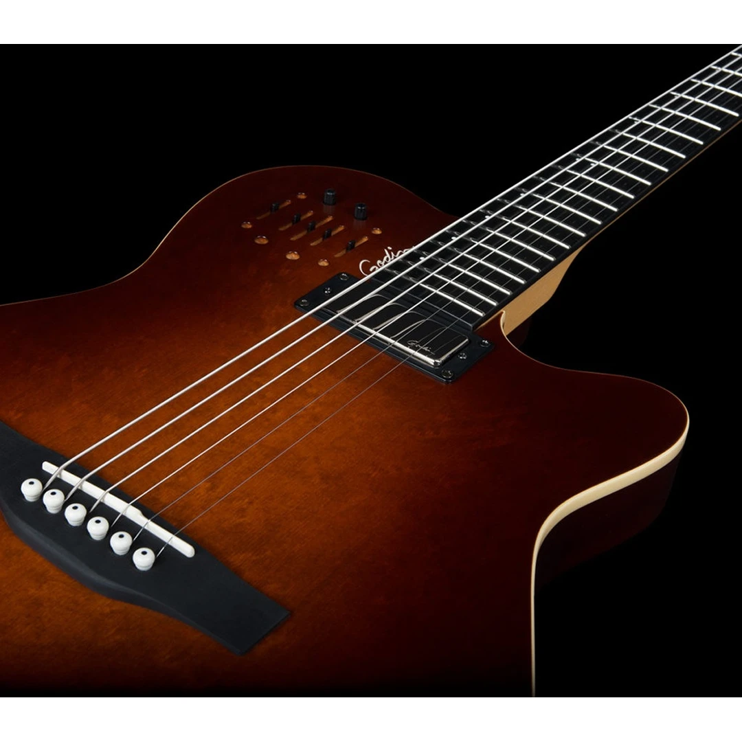 Полуакустическая гитара Godin A6 Ultra Baritone Burnt Umber SG