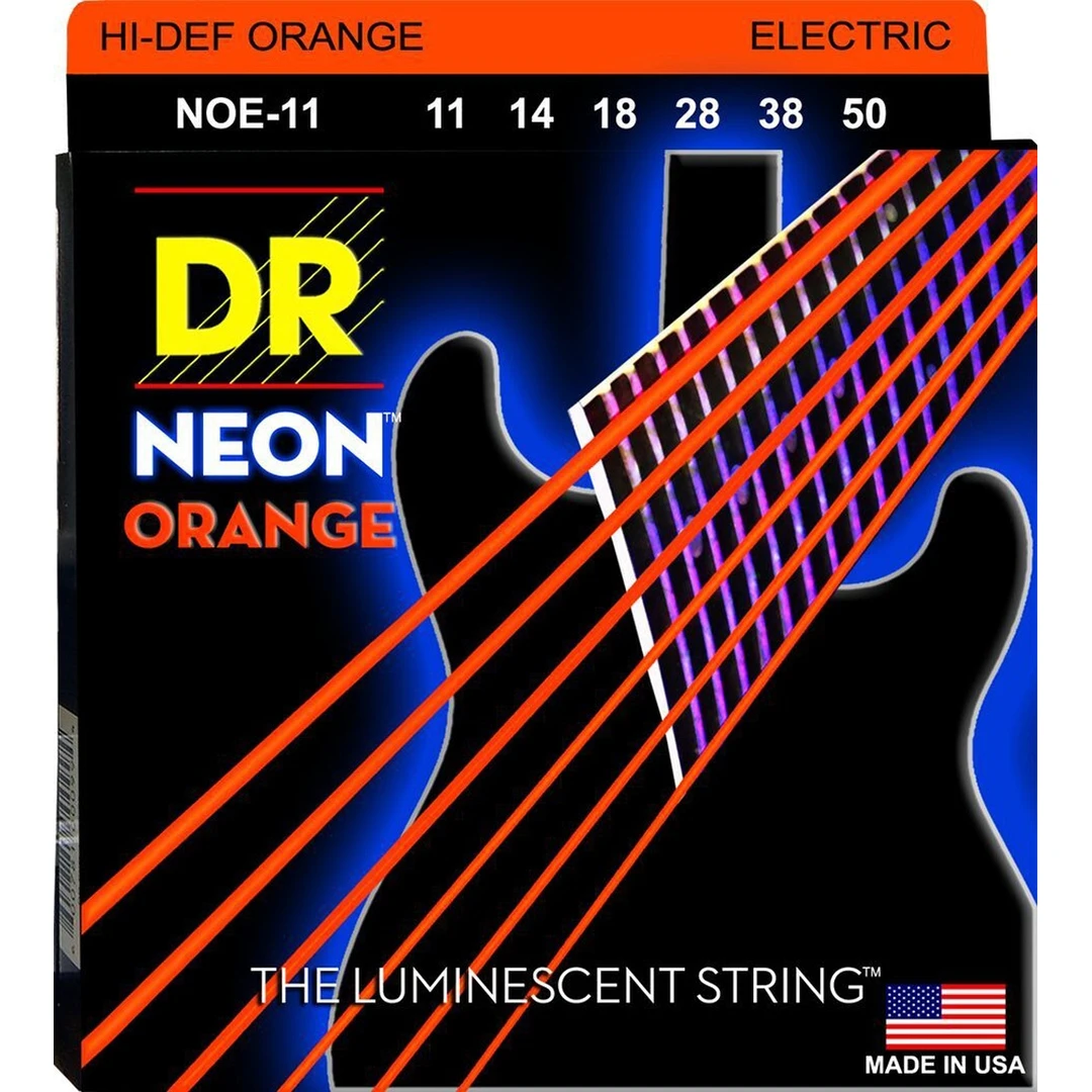 Струны для электрогитары DR Neon NOE-11 11-50
