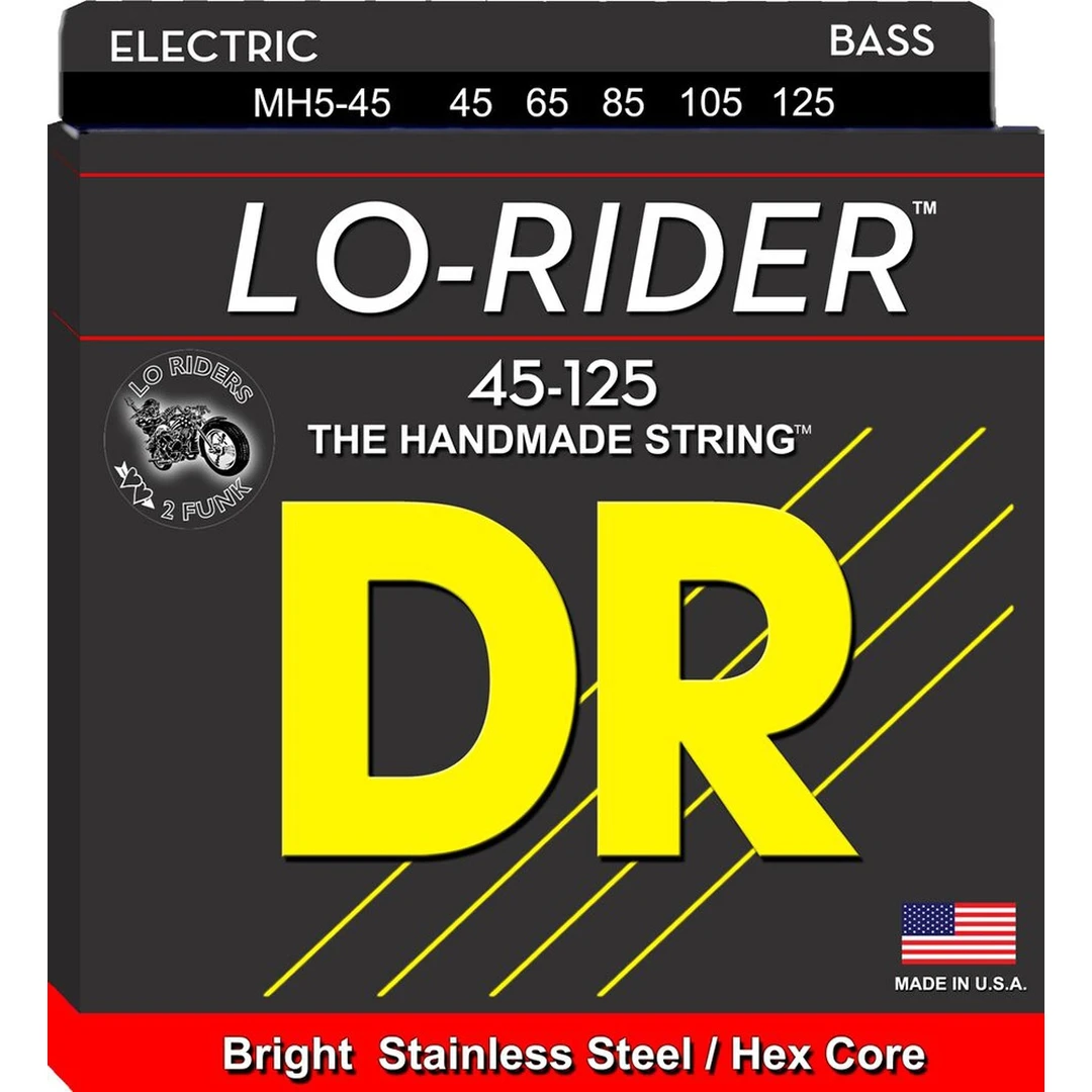 Струны для бас-гитары DR Lo-Rider MH5-45 45-125 5-Strings