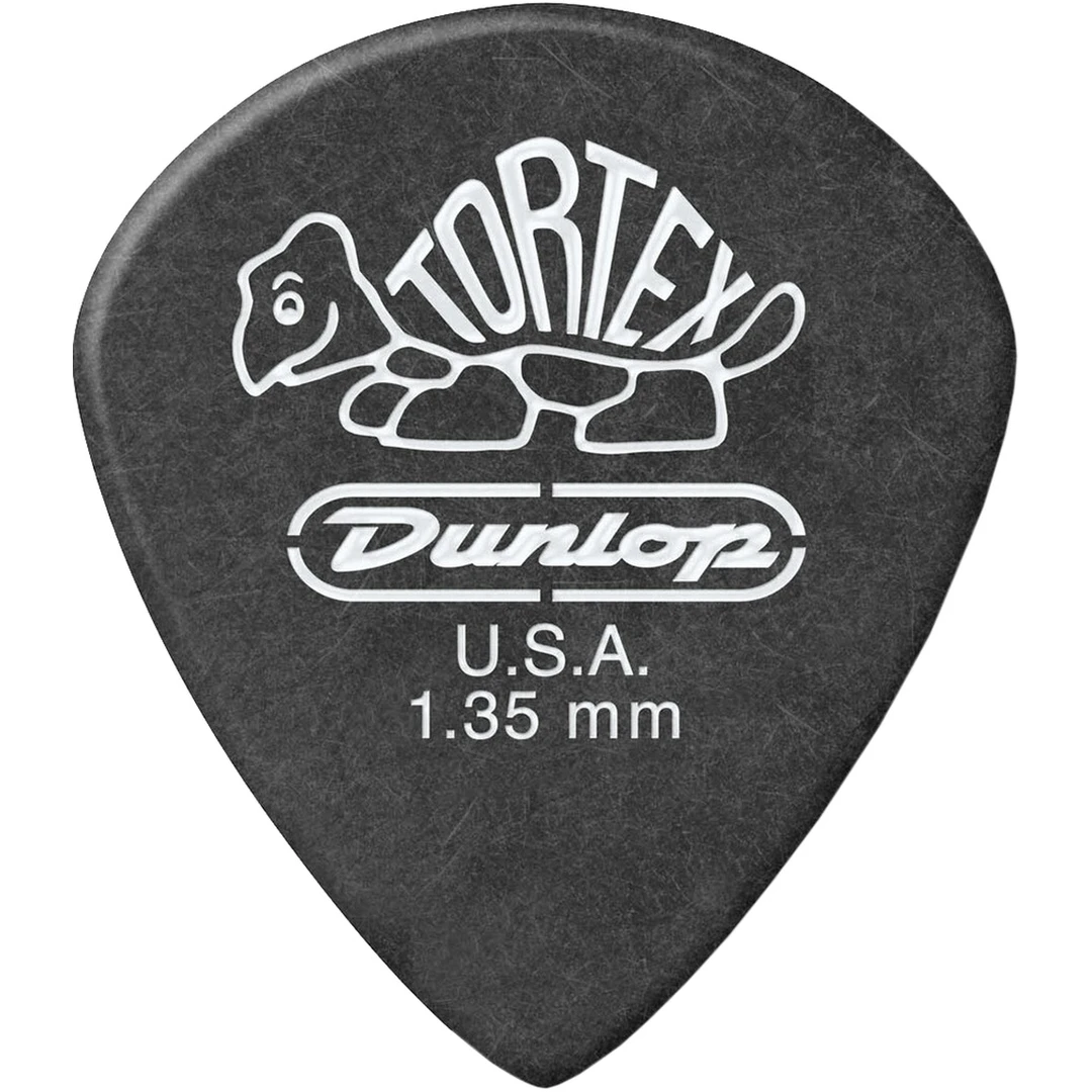 Медиатор Dunlop 482R1.35 Tortex Pitch Black Jazz III 1.35