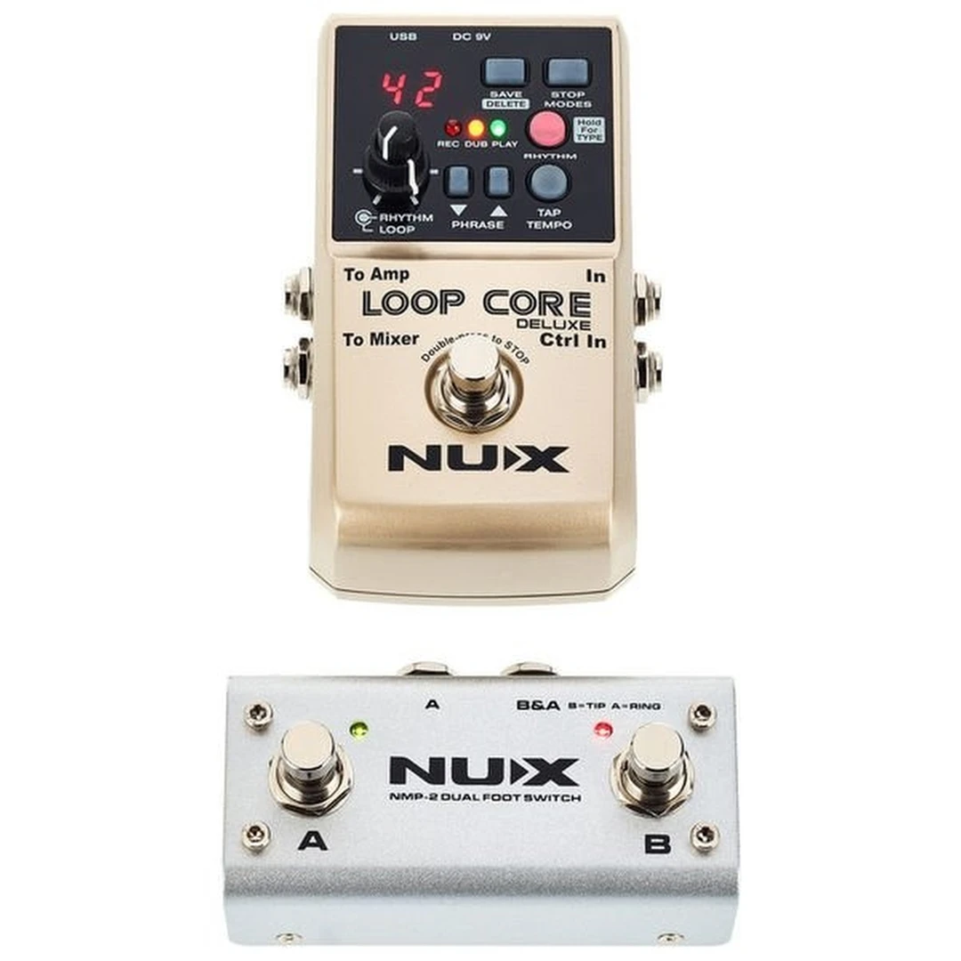 Педаль эффектов и футсвитч Nux Loop Core Deluxe Bundle