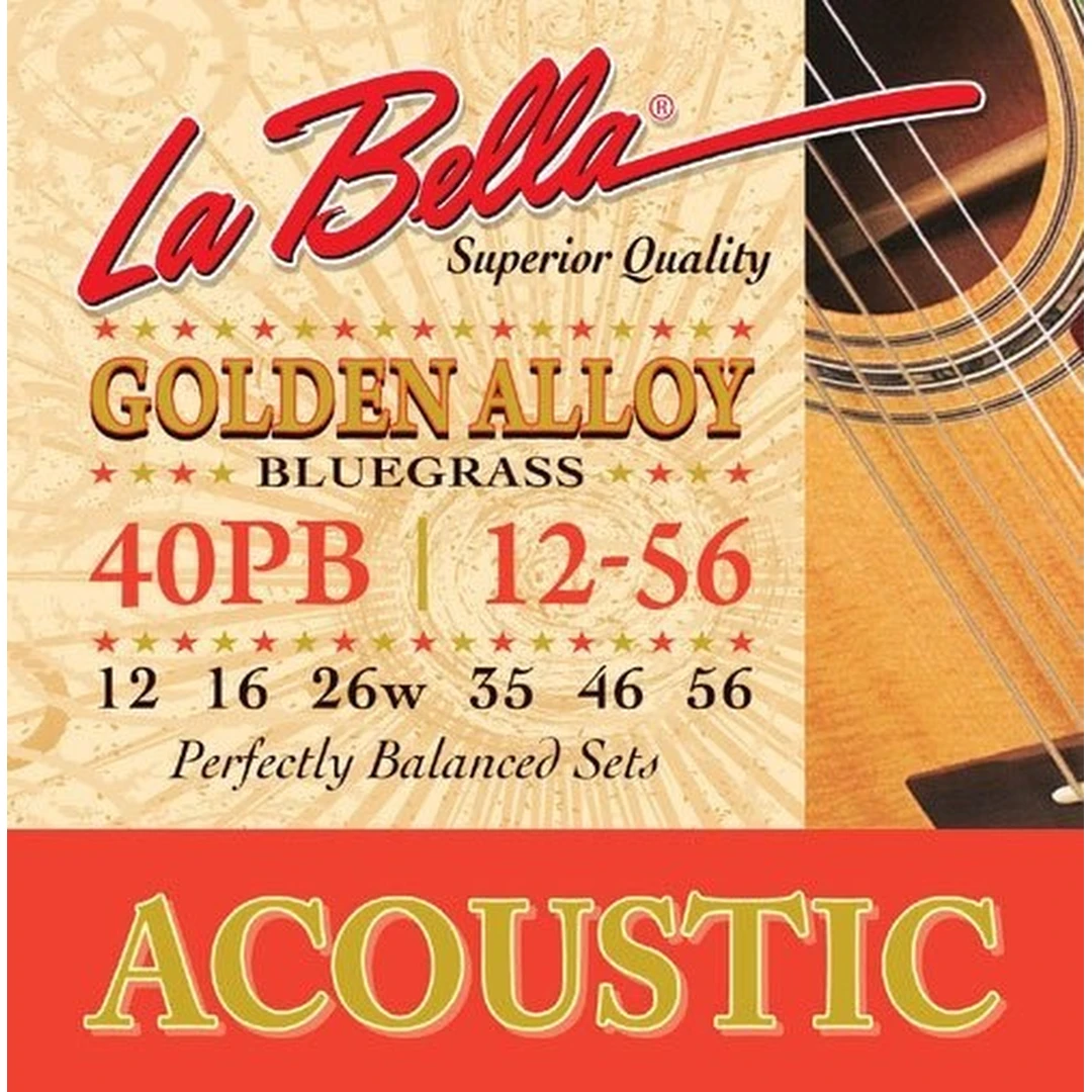 Струны для акустической гитары La Bella 40PB
