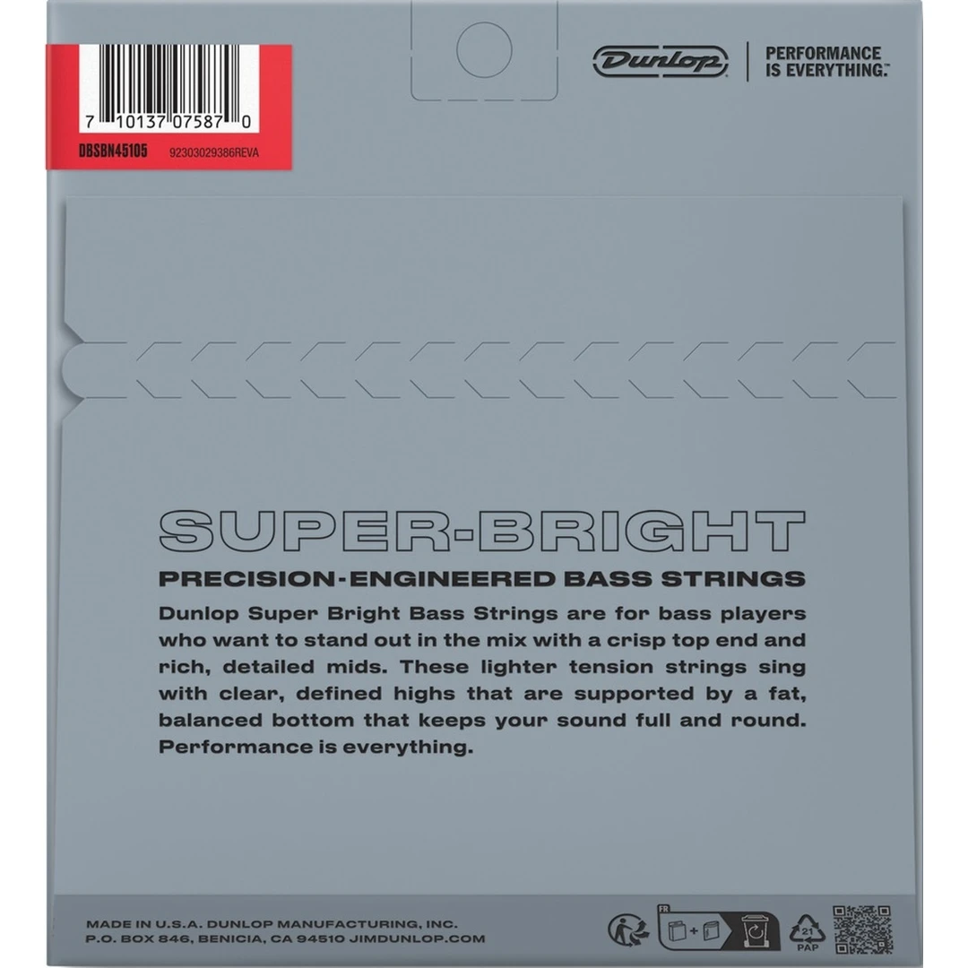 Струны для бас-гитары Dunlop DBSBN45105 45-105