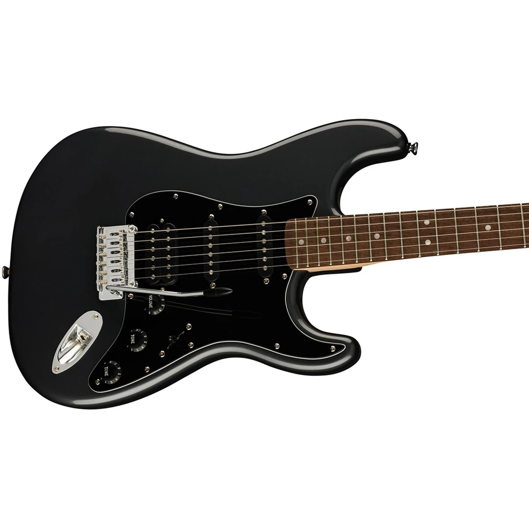 Гитарный набор Fender Squier Affinity Stratocaster HSS Pack LRL Charcoal Frost Metallic