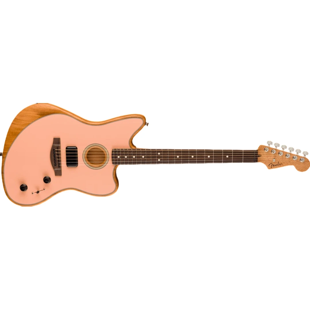 Электроакустическая гитара Fender Acoustasonic Player Jazzmaster Shell Pink