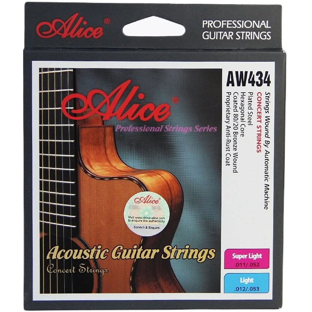Струны для акустической гитары Alice AW434-L