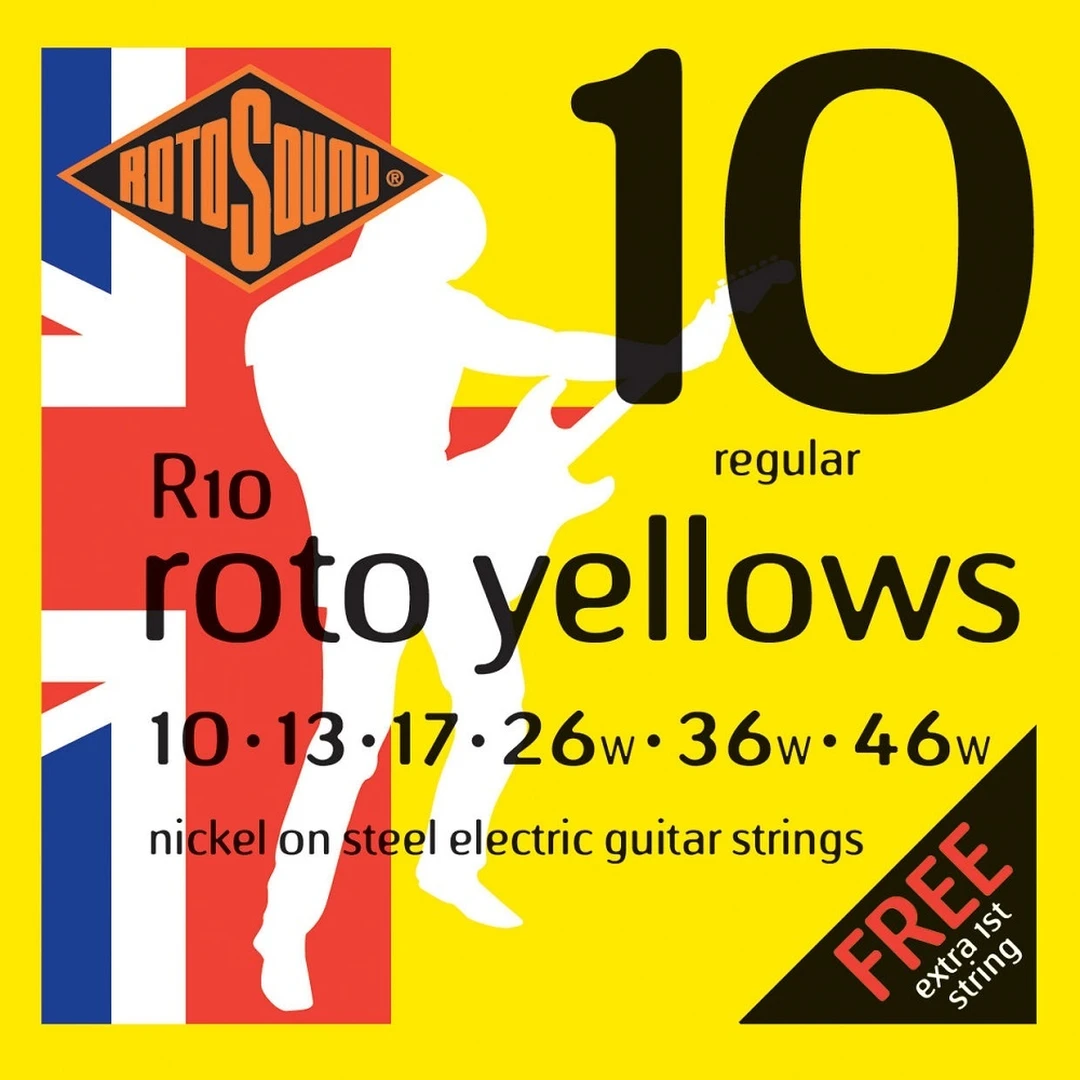 Струны для электрогитары Rotosound R10 Strings Nickel Regular