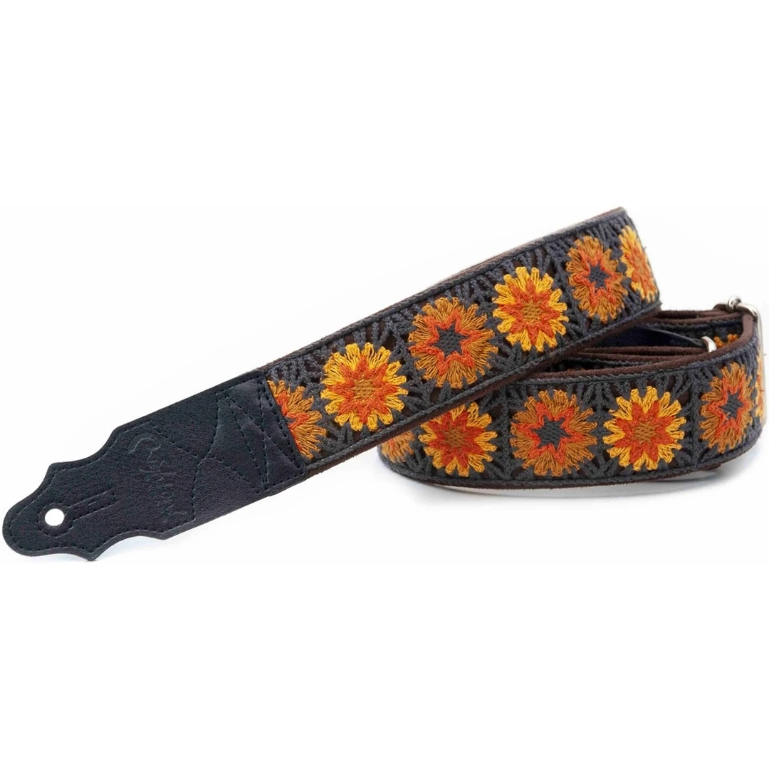 Ремень для гитары RightOn Straps Standard Plus Crochet Brown