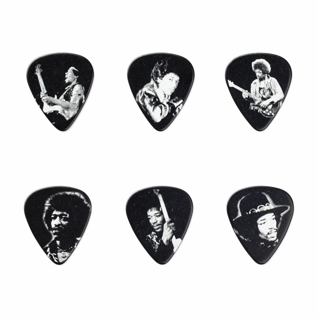 Набор медиаторов Dunlop JHPT06M Jimi Hendrix Silver Portrait