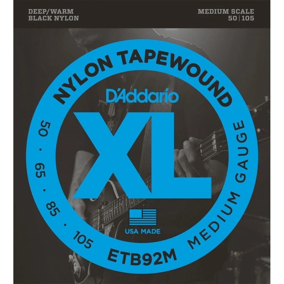 Струны для бас-гитары D'Addario ETB92M Tapewound 50-105