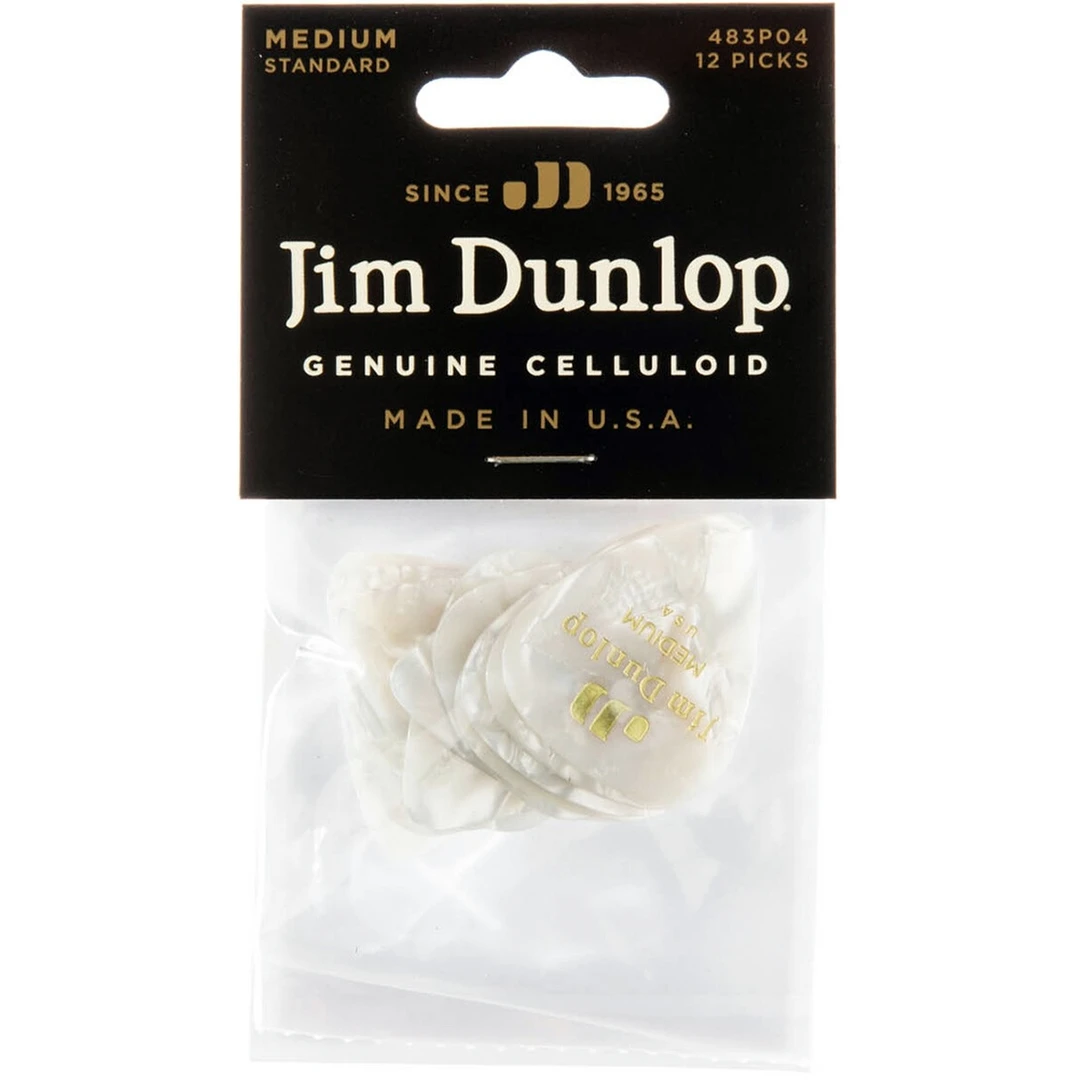 Набор медиаторов Dunlop 483P04MD Celluloid Pearloid Medium