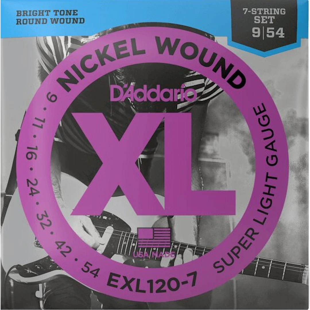 Струны для электрогитары D'Addario EXL120-7