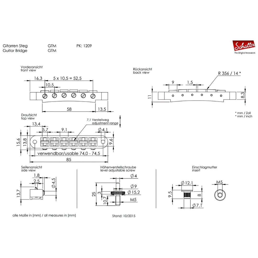 Бридж Schaller GTM 12090200