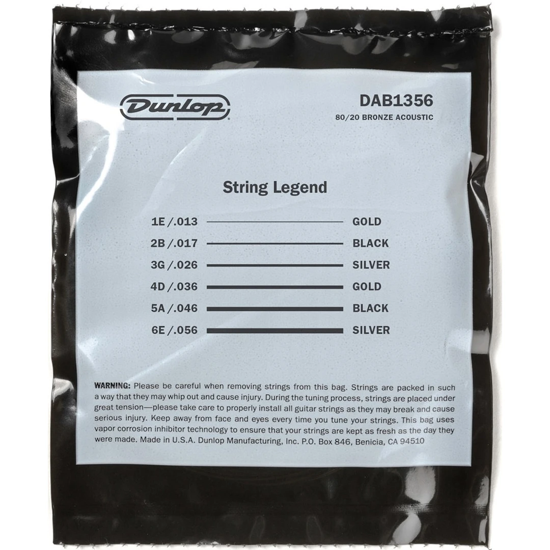 Струны для акустической гитары Dunlop DAB1356 13-56