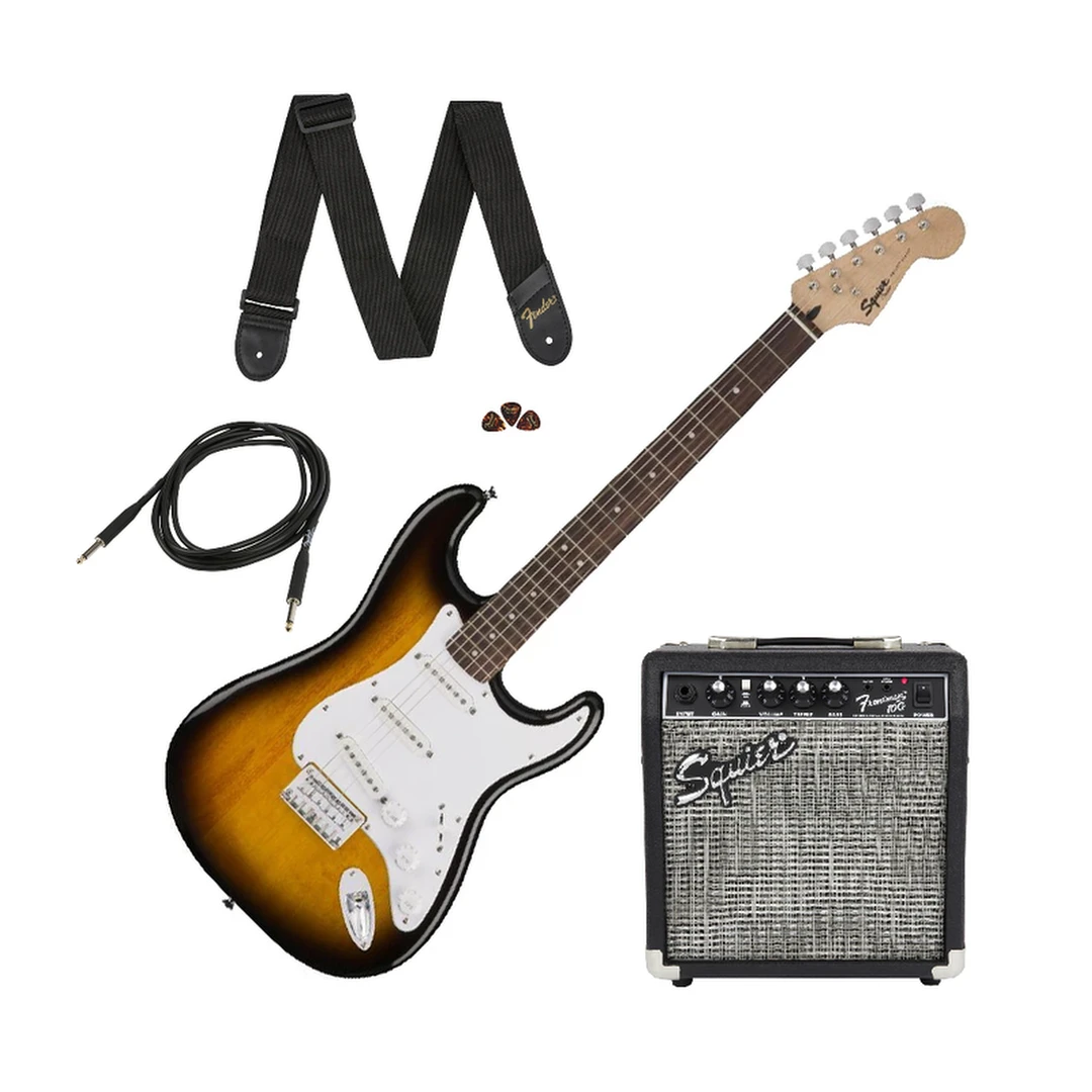 Гитарный набор Fender Squier Stratocaster Pack Brown Sunburst