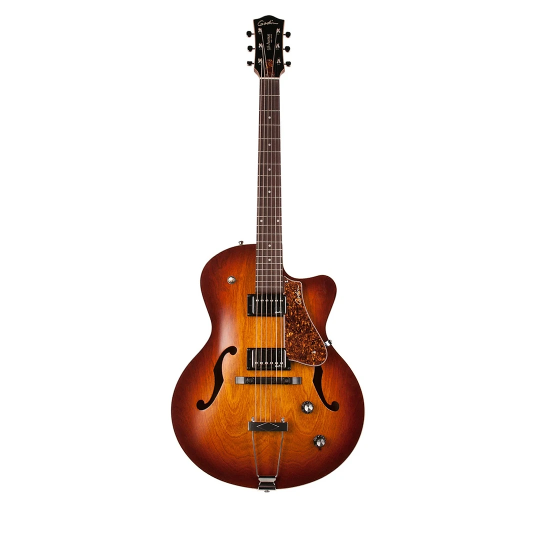 Полуакустическая гитара Godin 5th Avenue CW Kingpin II HB Cognac Burst