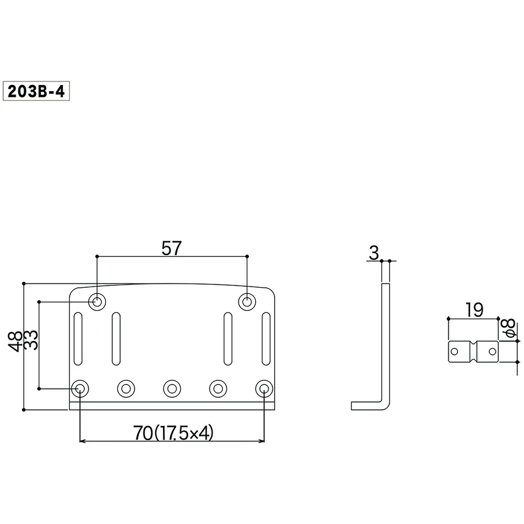 Бридж Gotoh 203B-4 B Bass