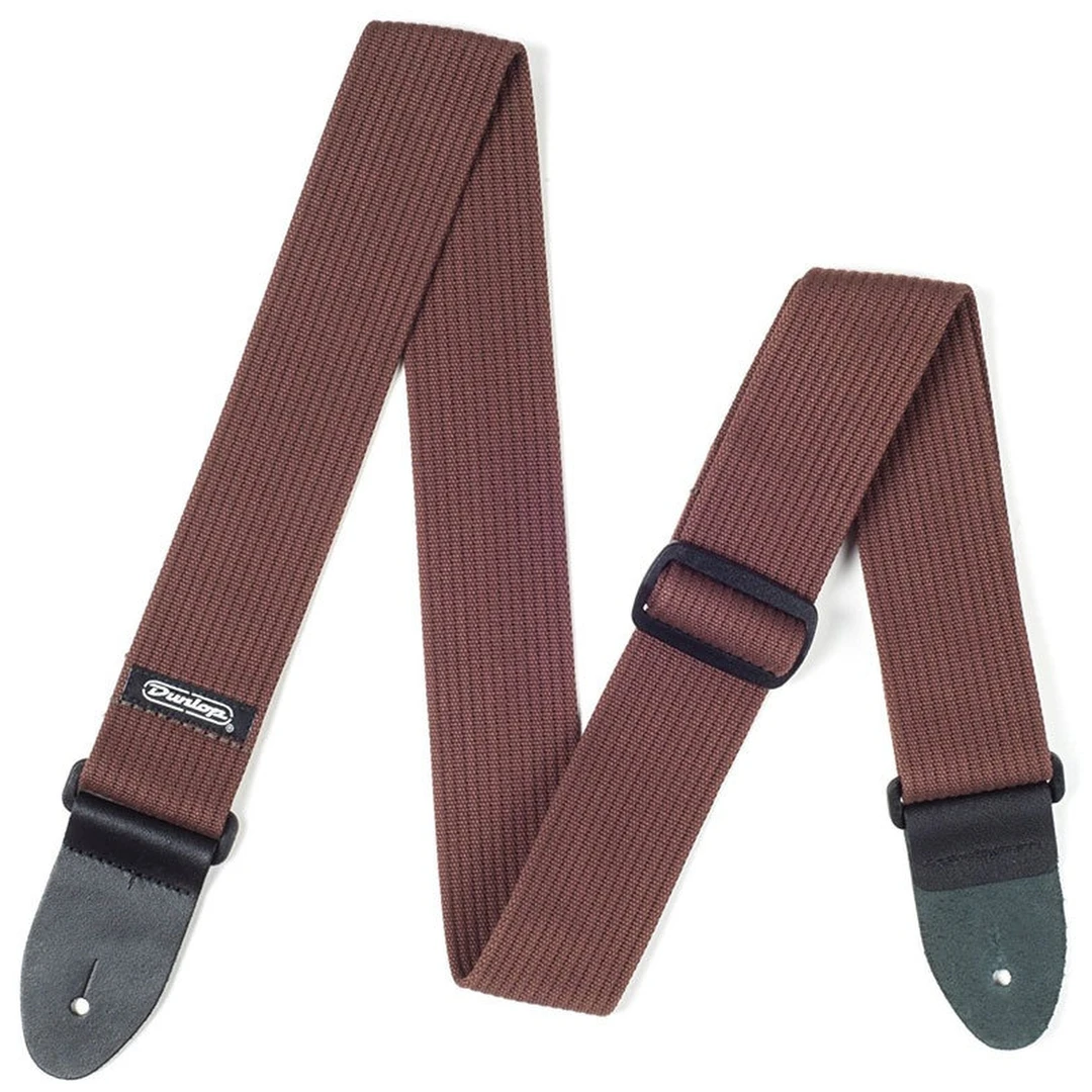 Ремень для гитары Dunlop D27-01BR Ribbed Cotton Chocolate