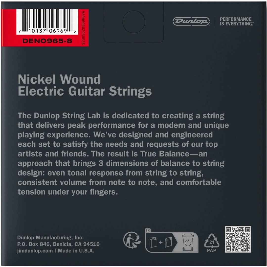 Струны для электрогитары Dunlop DEN09658 9-65