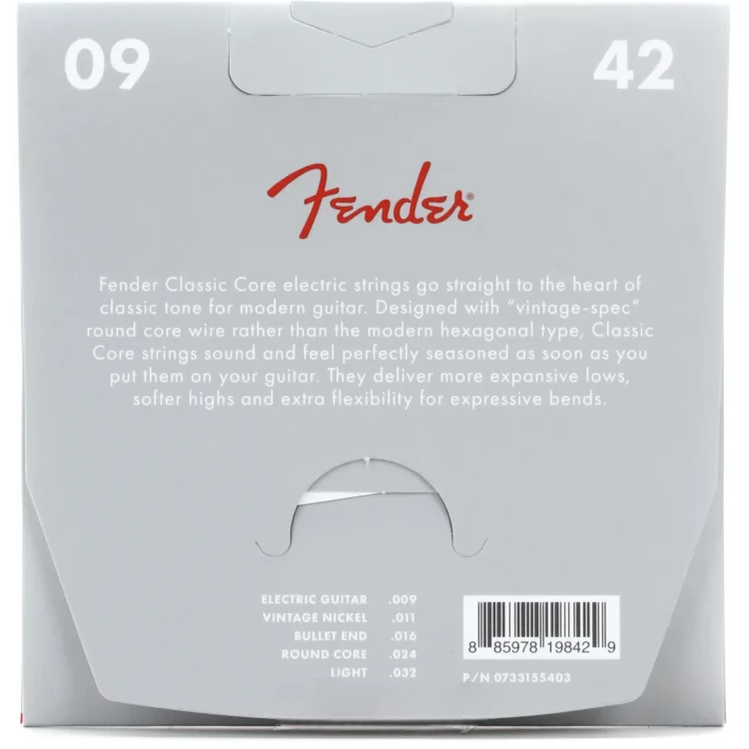 Струны для электрогитары Fender 3155L Classic Core Vintage Nickel Bullet End 9-42