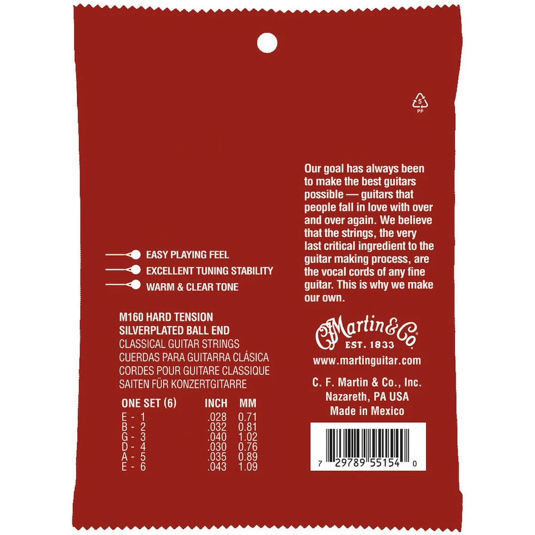 Струны для классической гитары Martin M260
