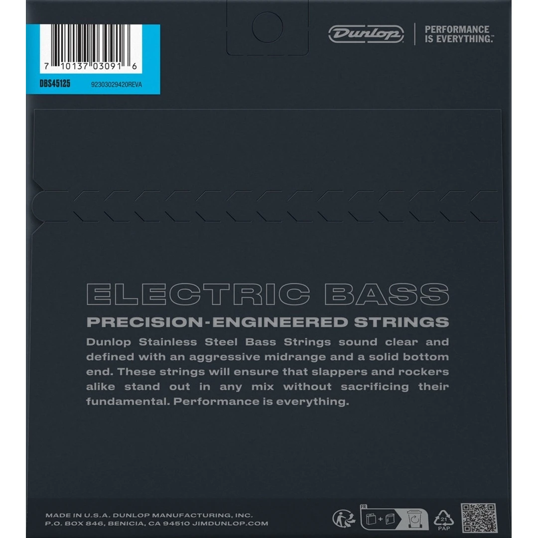 Струны для бас-гитары Dunlop DBS45125 45-125