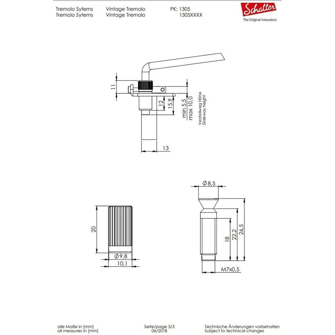 Бридж Schaller Vintage Tremolo 13050237