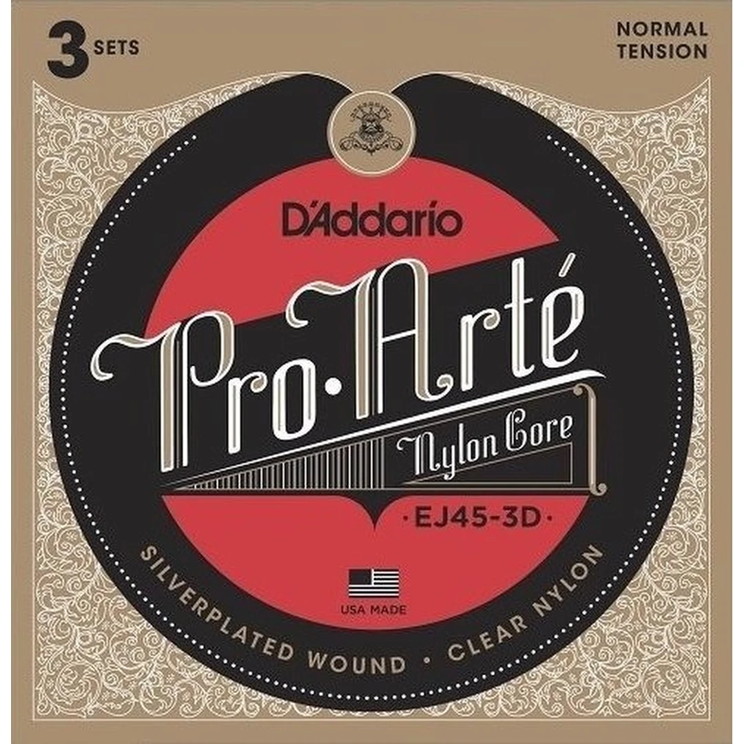 Струны для классической гитары D’Addario EJ45-3D