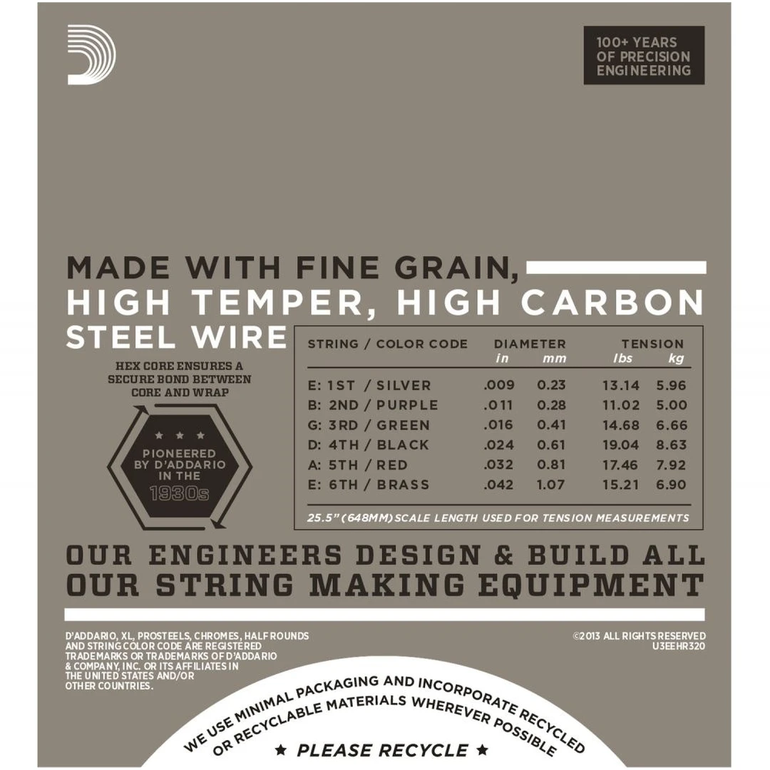Струны для электрогитары D’Addario EHR320
