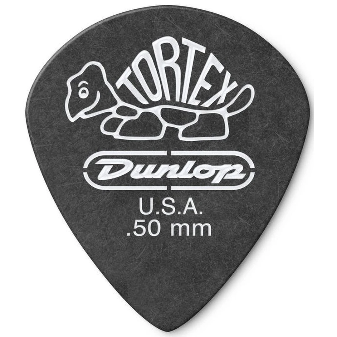 Медиатор Dunlop 482R.50 Tortex Pitch Black Jazz III 0.50