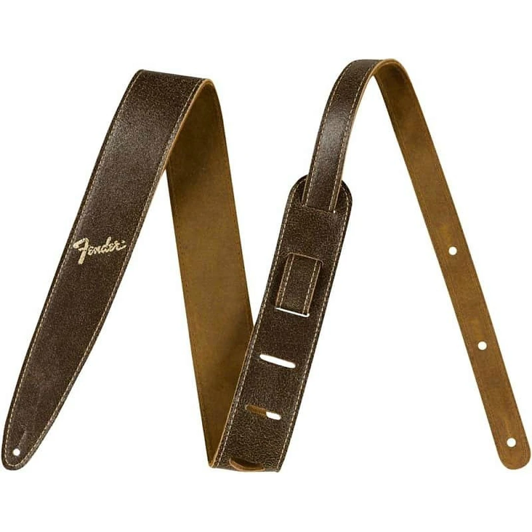 Ремень для гитары Fender 2" Distressed Leather Strap Brown