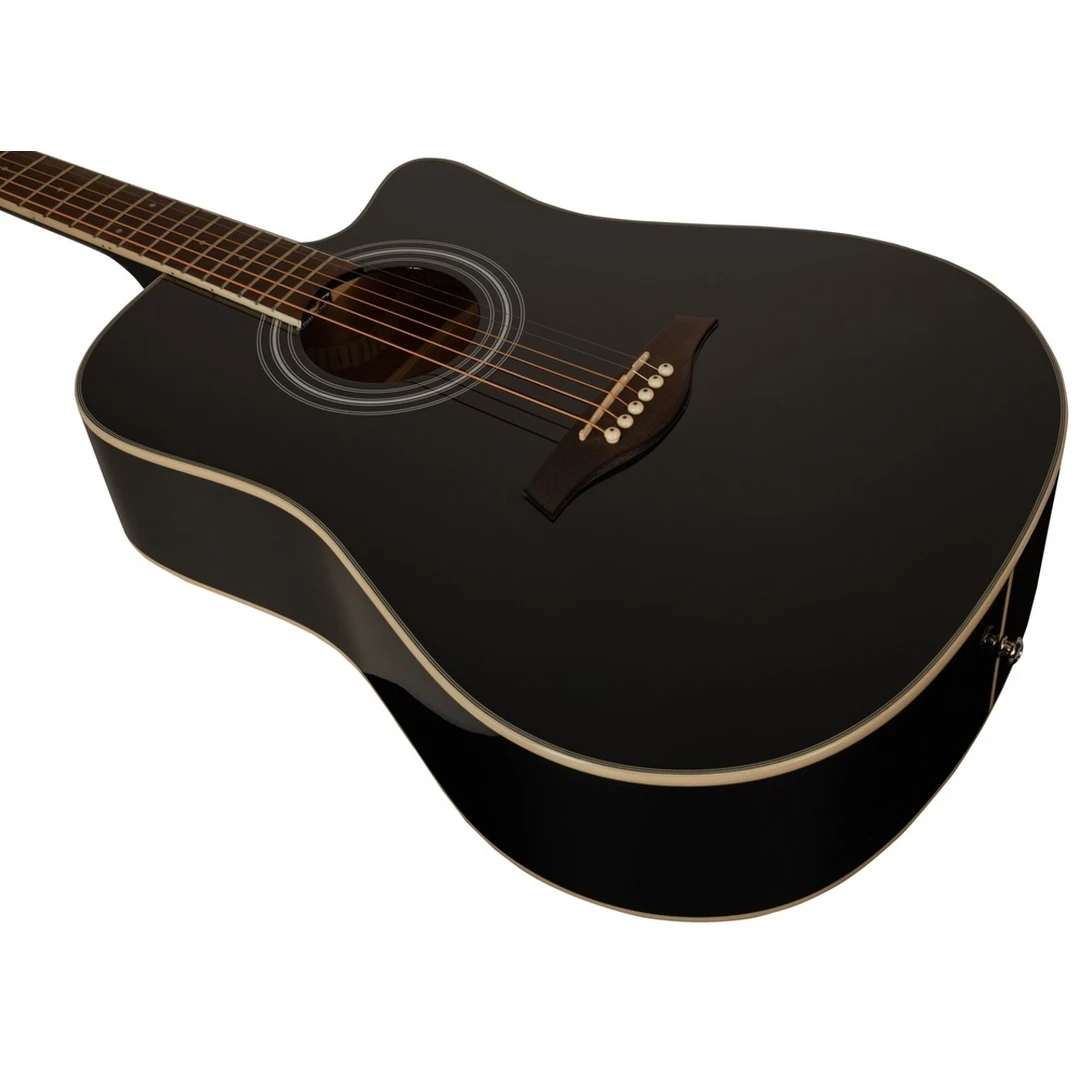 Акустическая гитара Rockdale Aurora D6 C BK Gloss