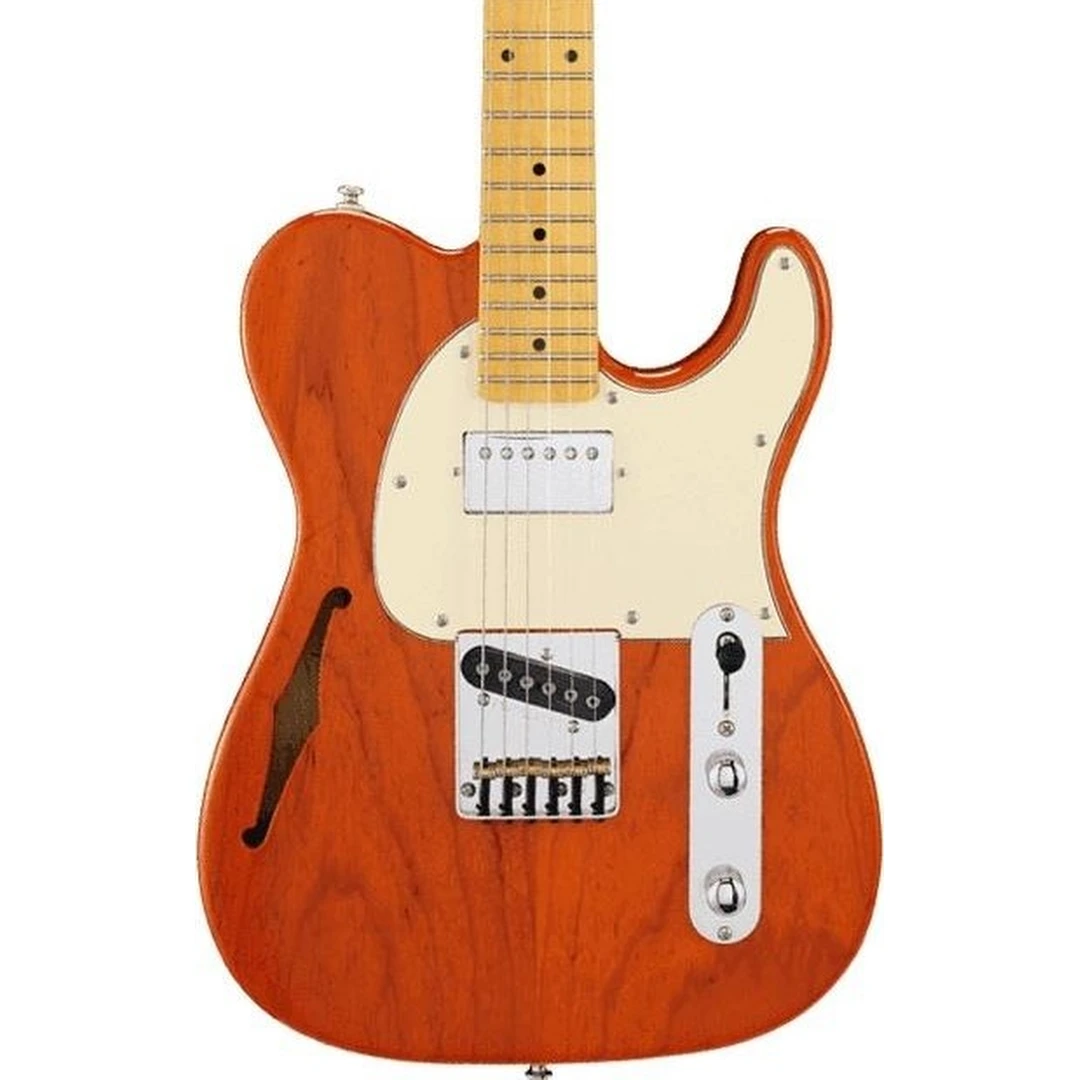 Полуакустическая гитара G&L Tribute ASAT Classic Bluesboy Semi-Hollow Clear Orange MP