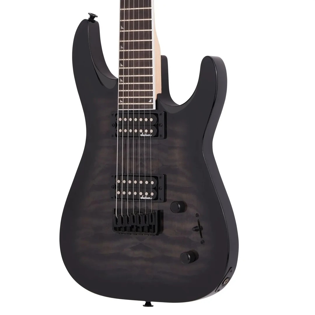 Электрогитара Jackson JS22Q-7 DKA HT Dinky Arch Top AM Transparent Black Burst