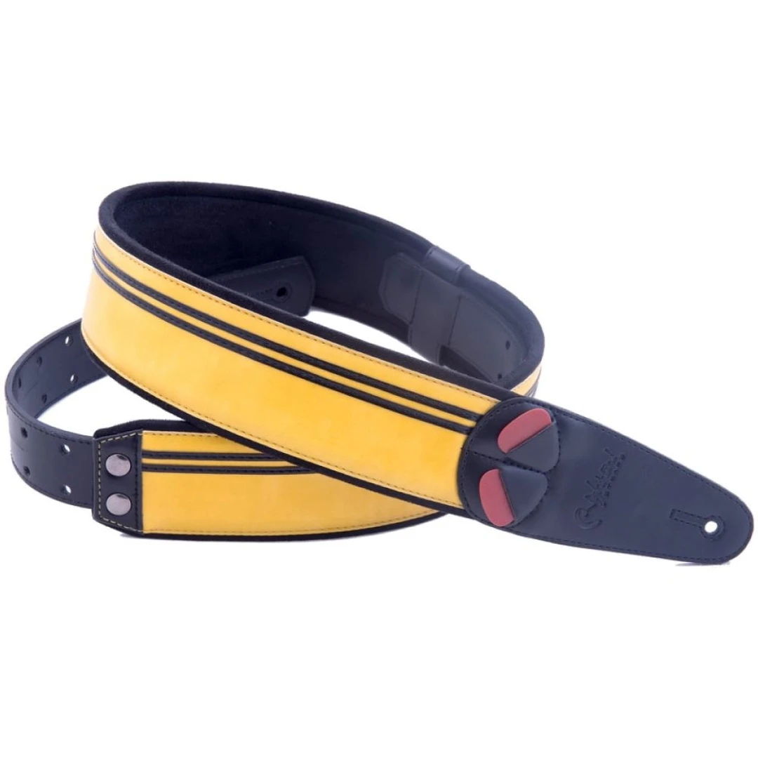 Ремень для гитары RightOn Straps Steady Mojo Race Yellow