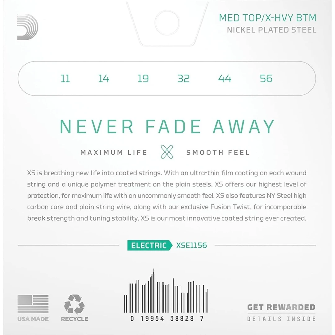 Струны для электрогитары D'Addario XSE1156 11-56