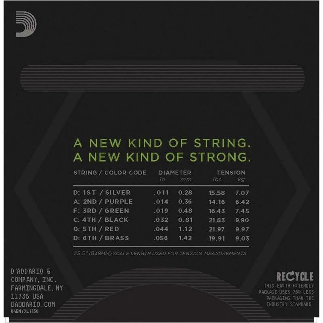 Струны для электрогитары D’Addario NYXL1156 11-56