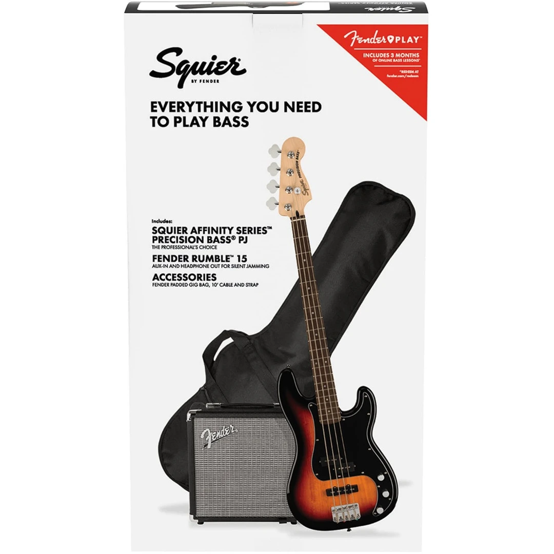 Гитарный набор Fender Squier Affinity Precision Bass PJ Pack LRL 3-Color Sunburst
