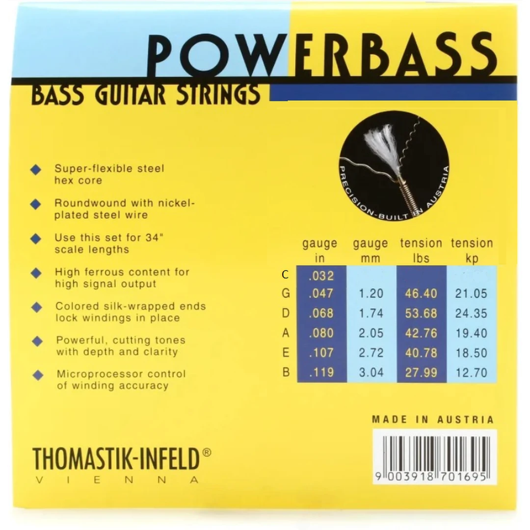 Струны для бас-гитары Thomastik EB346 32-119