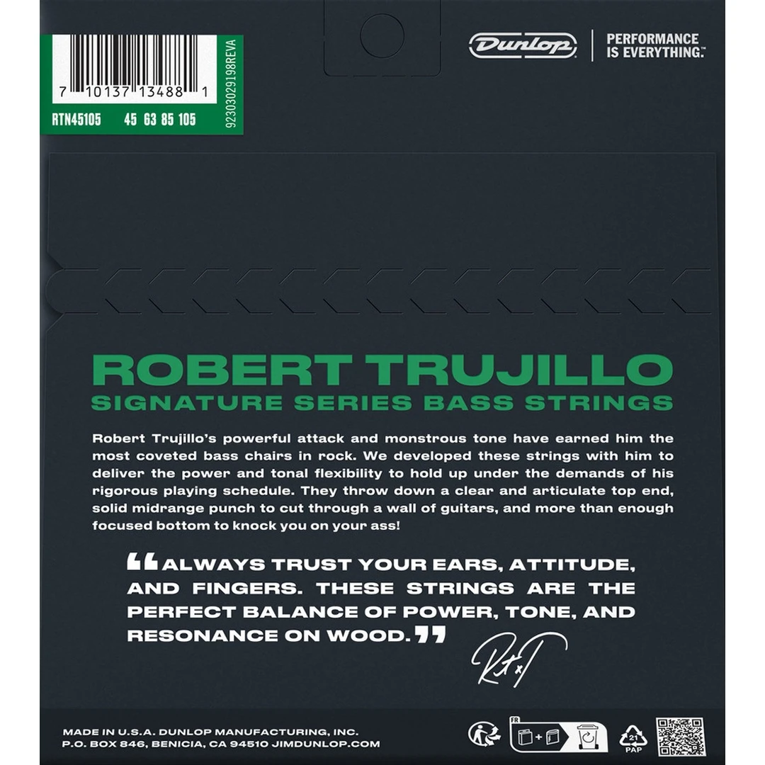 Струны для бас-гитары Dunlop RTN45105 45-105