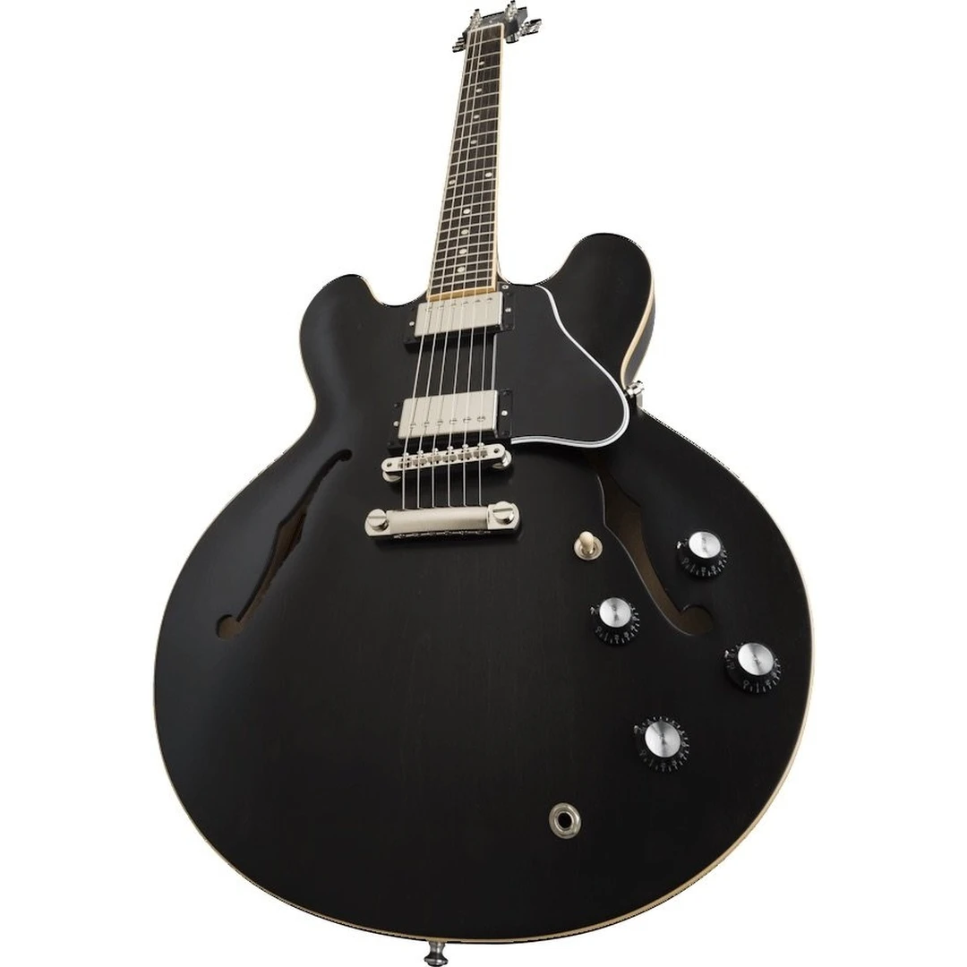 Полуакустическая гитара Gibson ES-335 Satin 2019 Trans Black